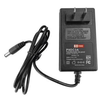 9 Vcc / 3 A / Fuente de poder / Voltaje de Entrada de 100-240 Vca / Para Usos Múltiples / Video Vigilancia, Acceso, Asistencia, Alarmas, Etc.
