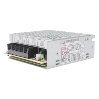 Fuente de poder industrial conmutada / 50W / 12Vcc / 4.2A / Entrada: 100-240Vca / Montaje en chasis