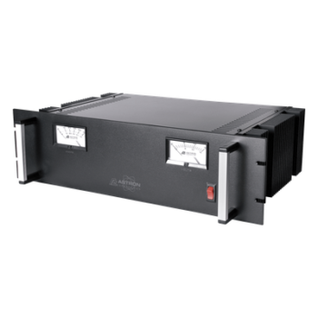 Fuente de poder 13.8Vcc, 35A, lineal regulada con circuito cargador de baterías, para instalación en rack