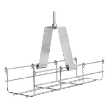 Soporte de Techo para Charola / 100 mm / Tipo Péndulo / Acero Calibre 14 / Electro Zinc / Falso Plafón