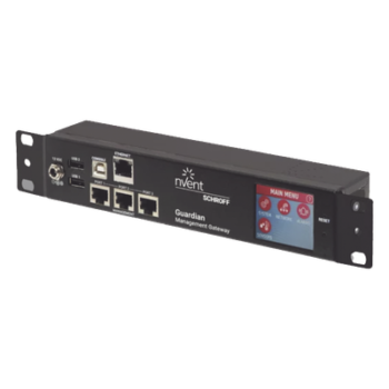 Gateway de Gestión y Monitoreo Ambiental para Centro de Datos GUARDIAN / 1U Compacto / 3 Puertos de Sensores / Pantalla LCD Táctil / SNMP, BACnet, Modbus/TCP