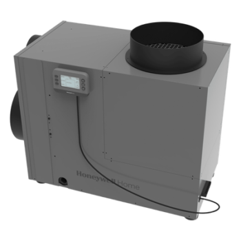 Deshumidificador de casa completa de 90 pintas por día con ventilación integrada, salida tri-direccional y sensores de fuga, filtro MERV 8 de 14x20 pulgadas