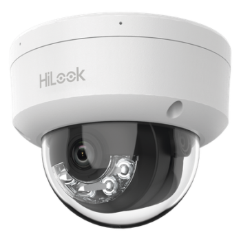 [Dual Light] HiLook Series / Domo IP de 4 Megapixel / Uso en interior / Lente 2.8 mm / 20 mts IR + 20 mts Luz Blanca / Micrófono Integrado / ACUSENSE Lite / PoE / dWDR / H.265+ / ONVIF