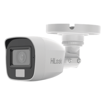 [Dual Light + ColorVu] Bala TURBOHD 2 megapixel / 20 mts IR + 20 mts luz blanca / Lente 2.8 (100° de Visión)  /  Exterior IP66 / Audio por Coaxitron / TVI-AHD-CVI-CVBS / Metal / Smart-Hybrid light