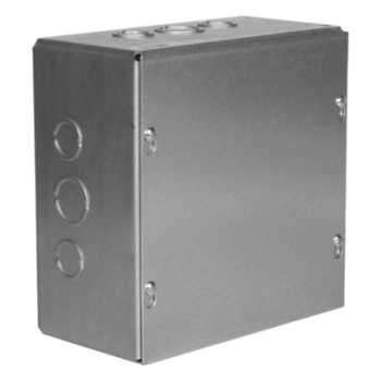 Caja Extra Grande 15"x15"x 4"/ Profundidad 4"/Entradas Laterales - Finales 4 Entradas de 1/2"- 3/4", 2 Entradas de 3/4" - 1" y 2 Entradas de 1"- 1 1/4"/ Incluye tapa / Incluye tapa.
