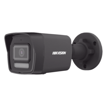 [Dual Light] Bala IP 4 Megapixel / Color Negro /  Lente 2.8 mm / 30 mts IR + 30 mts Luz Blanca / Micrófono Integrado / ACUSENSE Lite / Exterior IP67 / H.265 / PoE  / Micro SD