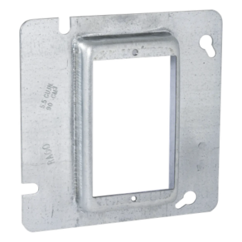 Sobretapa Cuadrada Galvanizada para Caja de 4 11-16" / Realce de 3/4".