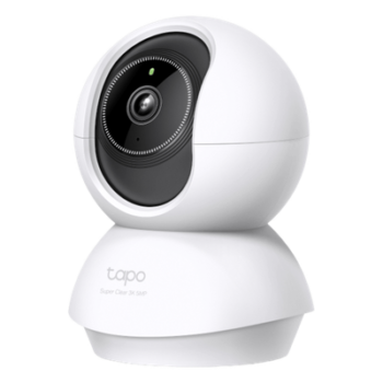 Cámara de Seguridad Doméstica Tapo C230 / 5MP 3K (2880×1620) / 360° Pan-Tilt / Detección Inteligente IA / Visión Nocturna 12 m (40 ft) / Audio Bidireccional / Almacenamiento microSD 512GB / Compatible Alexa y Google H