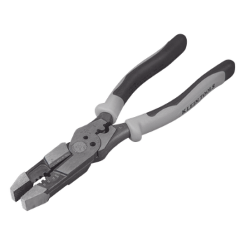 Pinza Híbrida con Ponchadora de 8". Pela Cable Sólido de 10-14 AWG y Cable Trenzado de 12-16 AWG