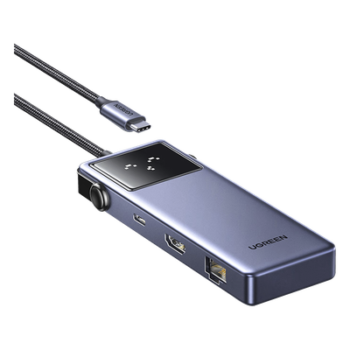 Hub USB-C 7 en 1 / HDMI 4K 60Hz / 2x USB-A 3.0 + USB-C 3.0 + USB-A 2.0 / Gigabit Ethernet / PD 100W / Cable 20 cm (0.66 ft)