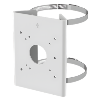 Soporte para poste de aluminio y acero inoxidable para cámaras de videovigilancia / carga máxima 4 kg / diámetro 65-152 mm