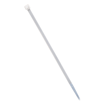 Cincho de plástico, Color Natural, 2.5 x 100 mm, Ideal para sujeción de cables (Bolsa con 100 piezas)