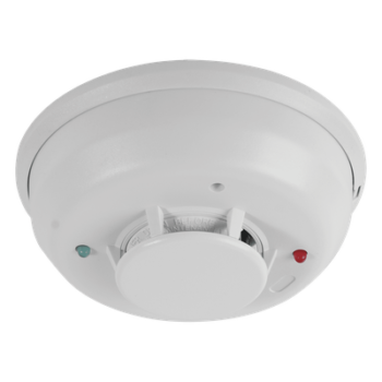 Detector de humo fotoeléctrico de 4 hilos con sensor térmico aislado, sirena y relevador, serie i3