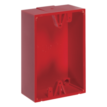 Caja trasera de montaje color rojo para estaciones de parada STOPPER