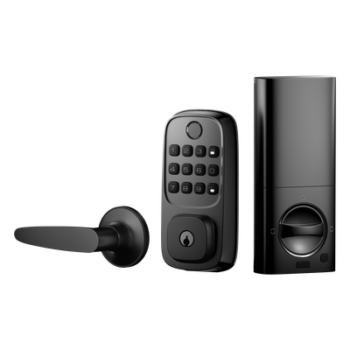 Cerradura Inteligente WiFi / Escáner de Huellas Dactilares / Teclado Numérico / Control por App / 8 Baterías AA / Bloqueo Manual y Automático / Compatible con Puertas 35-55 mm