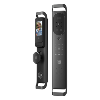 Cerradura Inteligente Multibiométrica / Reconocimiento Facial + Venas Palma + Huella Digital / Teclado Numérico + Tarjetas IC + NFC / Pantalla HD 4.5 Pulgadas / Wi-Fi 2.4 GHz / Doble Batería 6500 mAh / App Smart
