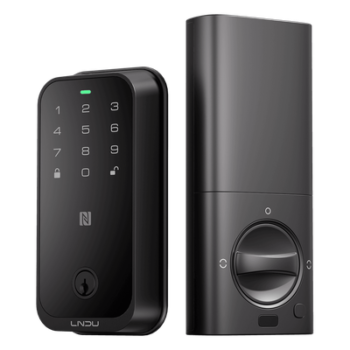 Cerradura Inteligente con Huella Digital / WiFi Integrado / Compatible Apple HomeKit / Teclado Táctil / Alimentación Dual 8 Baterías AA / IP54