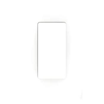Placa de pared Claro de 1 espacio sin tornillos visibles, acabado blanco brillante, para atenuadores e interruptores Lutron de estilo decorador