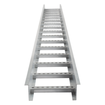 Escalera de Aluminio Portacables / Perfil Z / Peralte 3 1/4" /Paso 9" / Ancho 6" / 3.66 metros / Capacidad Máx. 137 Cables / Incluye Cople Union y Tornillería