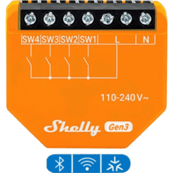 Controlador de Cuatro Entradas Digitales / WIFI/ Residencial / Nube P2P y control local / Google Nest / Alexa