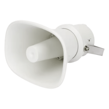 Altavoz Tipo Trompeta | 5 Watts - 30 Watts | Color Blanca | 100 V / 70 V | Material ABS | IP65 | Requiere amplificador