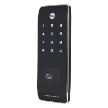 Cerrojo Electrónico de Sobreponer / Perfil Ultra Delgado 11 mm / 40 Usuarios RFID / PIN 4-8 Dígitos / Cierre Automático / Alarma Multifuncional / 4 Pilas AA / Puerto Emergencia 9V