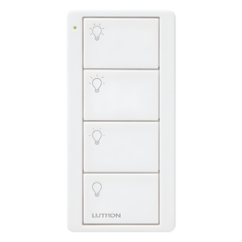 Control remoto inalámbrico Pico de 4 botones para 3 escenas de iluminación y apagado, batería de 10 años, para Caseta Wireless, RA2 Select, RadioRA y HomeWorks