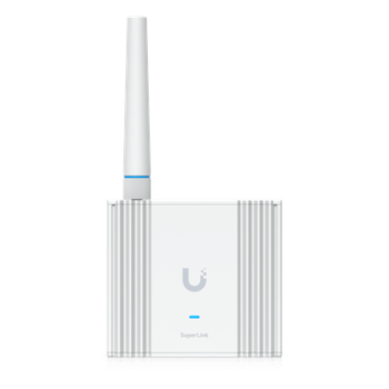 Gateway SuperLink Inalámbrico de Largo Alcance y Baja Latencia para Sensores UniFi Protect con Alcance de hasta 2 km, Alimentación PoE/USB-C y Montaje en Pared o Riel DIN