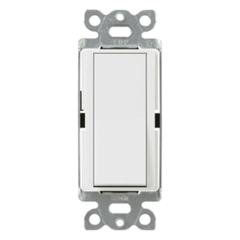 Apagador de Pared Unipolar / 15 A / 120/277 V / Paleta Decoradora / Cargas Generales y Motores / Acabado Brillante