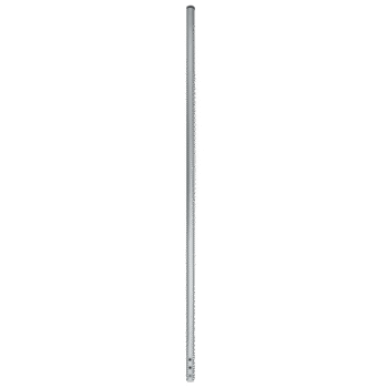 Poste de Esquina de Acero Galvanizado / Diámetro 1" / Longitud 100cm / Forma Redonda / Espacio para 5 Aisladores Esquina / Incluye Tapa / Peso 0.8 KG