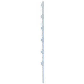 Poste de Paso / Tubo de Acero Galvanizado / Diámetro 1" / Longitud 140 cm / 6 Aisladores / Color Blanco / 1 KG
