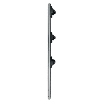 Poste de Paso / Tubo de Acero Galvanizado / Diámetro 1" / Longitud 75 cm / 3 Aisladores / Sin Pintar / Peso 0.5 KG
