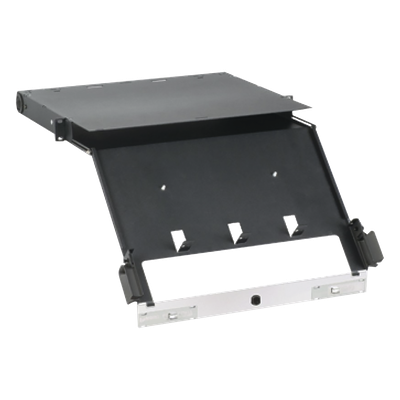 Panel de Distribución de Fibra Óptica / Montaje Rack 19" / 1UR / Hasta 96 Fibras / Bandeja Deslizable e Inclinable / 4 Placas FAP o FMP