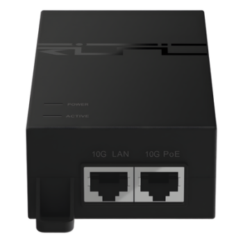 Inyector PoE / 56V / 1.08A / 60W / 2 Puertos Multi-Gigabit 10G / IEC C5 / Entrada 100-240V