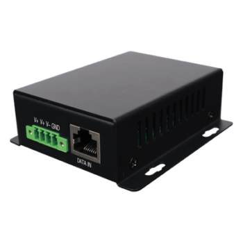 Inyector PoE Industrial / Entrada 9-32 Vcc / Salida PoE Pasivo 24V / 2 Puertos RJ45 Gigabit / Rango Térmico -20 a 70 °C / Diseño Compacto