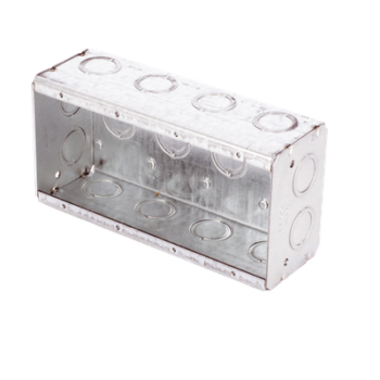 Caja Multigang de 4 Gangs,/ Profundidad de 2-1/2"/ 20 TKO (1/2"- 3/4").