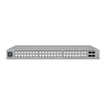 Switch Administrable Capa 3 / 48 Puertos RJ45 (16 × 2.5 GbE + 32 × 1 GbE) / 4 Puertos SFP+ 10G / Capacidad 224 Gbps / Pantalla LCD Táctil 1.3" / Etherlighting™ / RPS DC
