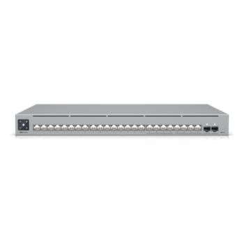 Switch Capa 3 Administrable / 24 Puertos RJ45 (8 × 2.5 GbE + 16 × 1 GbE) / 2 Puertos SFP+ 10G / 112 Gbps Switching / Pantalla LCD Táctil 1.3″ / EtherLighting™ / Montaje Rack 1U
