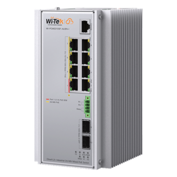 Switch Industrial Administrable / 8 Puertos PoE Gigabit / 2 SFP / 240 W / -40 a 80 °C / 6 kV Protección