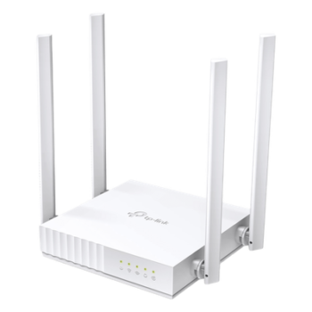 Router Inalámbrico / Wi-Fi AC750 / Dual Band 2.4 y 5 GHz / 733 Mbps / 4 Antenas Externas / 3 Modos Operación / 5 Puertos 10/100 Mbps / Montaje Techo o Pared
