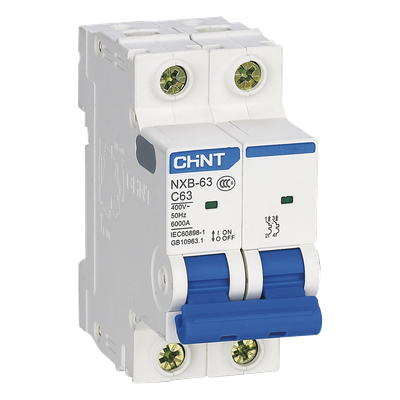 Interruptor Termomagnético / 2 Polos / 20 A / 6 kA / Riel DIN / 110-415 Vca / -40 °C a 70 °C