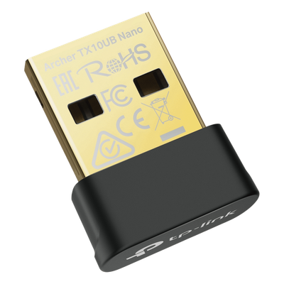 Adaptador USB Nano Wi-Fi 6 / Dual Band 900 Mbps / Bluetooth 5.3 BLE / WPA3 / 1024-QAM / OFDMA / MU-MIMO / 0.76 × 0.62 × 0.29 in