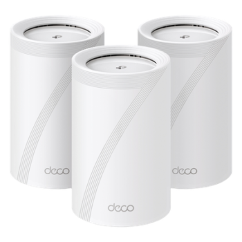 Sistema Mesh Wi-Fi 7 / Triple Banda BE9300 Mbps / 2 Puertos 2.5 Gigabit / 4 Antenas Internas Beamforming / MLO Multi-Link / Cobertura 3 Unidades
