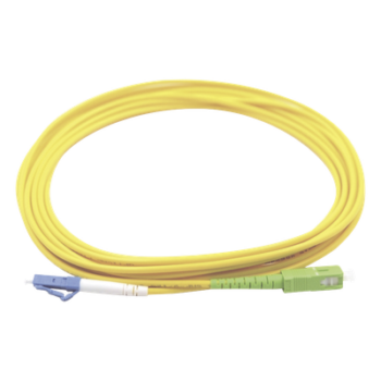 Jumper de Fibra Óptica / Monomodo OS1/OS2 / LC/UPC-SC/APC / Simplex / 3 m (9.84 pies) / PVC Amarillo