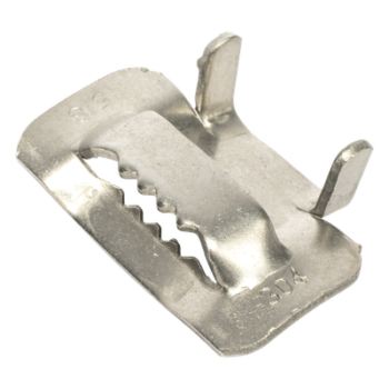 Hebilla de Acero Inoxidable / Tipo T / 5/8" / 100 Piezas / Compatible ADSS y Mini-ADSS