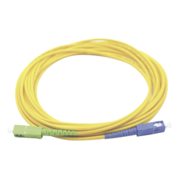 Jumper de Fibra Óptica / Monomodo OS1/OS2 / SC/UPC a SC/APC / Simplex / 1 m (3.28 ft) / PVC Amarillo