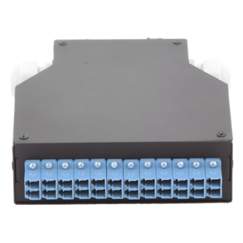 Distribuidor de Fibra Óptica / Riel DIN / 12 Acopladores LC/UPC Duplex / Monomodo / 24 Fusiones / 4 x 12.6 x 14.2 cm (1.57 x 4.96 x 5.59 in)