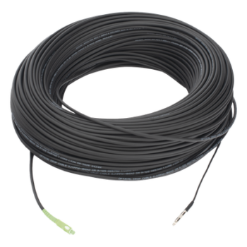 Cable de Fibra Óptica Drop / G.657A2 Monomodo / Simplex SC/APC-SC/APC / 150 m (492.13 pies) / LS0H / Unifibra / Interior-Exterior