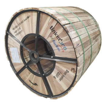 Fibra Óptica Aérea Figura 8 / 24 Hilos Monomodo G.652D / Span 100 m / 4 km / Loose Tube / HDPE
