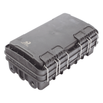 Caja de Distribución de Fibra Óptica / 24 Empalmes / 8 Puertos SC/APC / IP65 / Exterior / PP Resistente UV y Fuego
